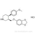 rac-trans-4-Desfluor-4-methoxyparoxetinhydrochlorid CAS 127017-74-7